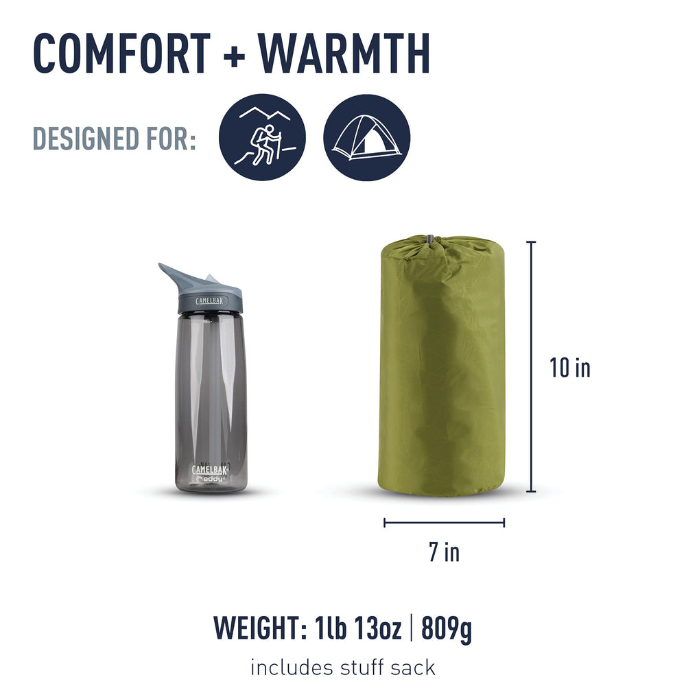 Sea to Summit sleeping mat top view highlights tapered shape ideal for backpacking setups
