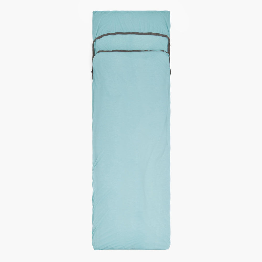 Sea to Summit Comfort Blend liner fabric close-up showing soft moisture-wicking fibers