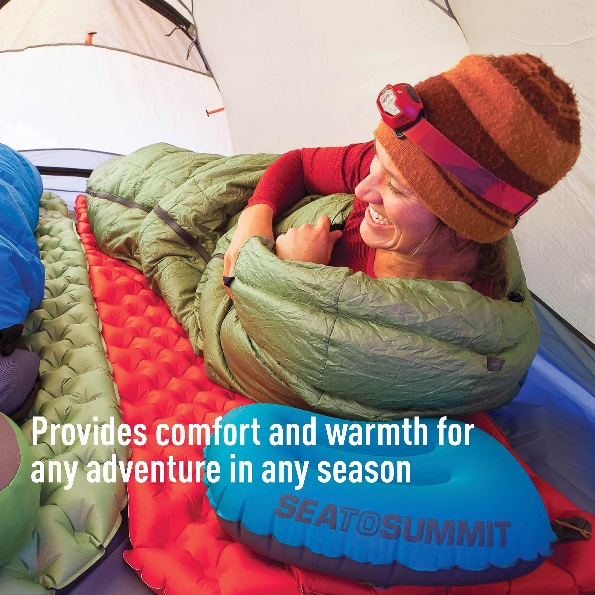 Sea to Summit Comfort Plus valve set up for quick inflation and easy deflation.