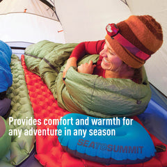 Sea to Summit Comfort Plus valve set up for quick inflation and easy deflation.