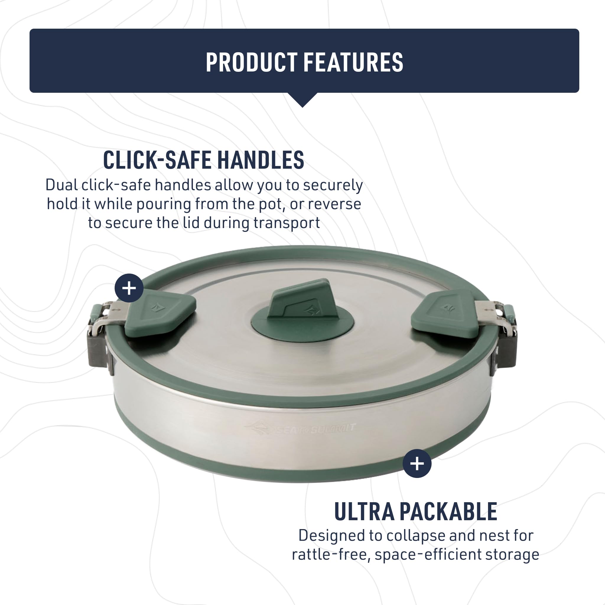 Sea to Summit Detour 5L collapsible pot base heats evenly for steady cooking