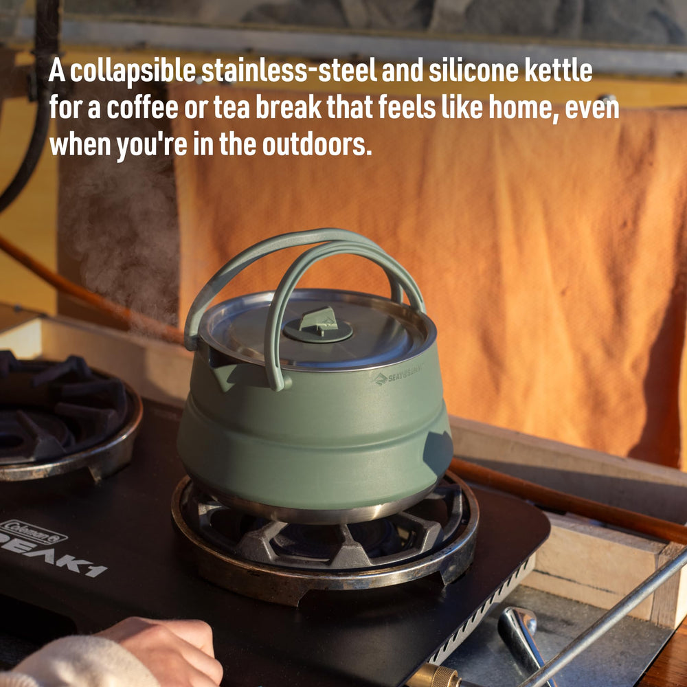 Sea to Summit Detour stainless steel base supports durable heating.