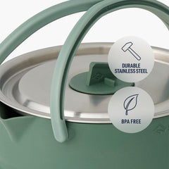 Sea to Summit Detour stainless base and lid for durable, even heating.