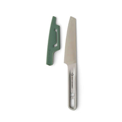 Sea to Summit Detour knife blade closeup showing sharp edge for precise camp prep.
