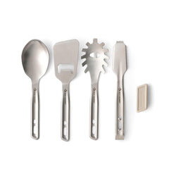 Sea to Summit Detour stainless utensil set ready for outdoor cooking and serving