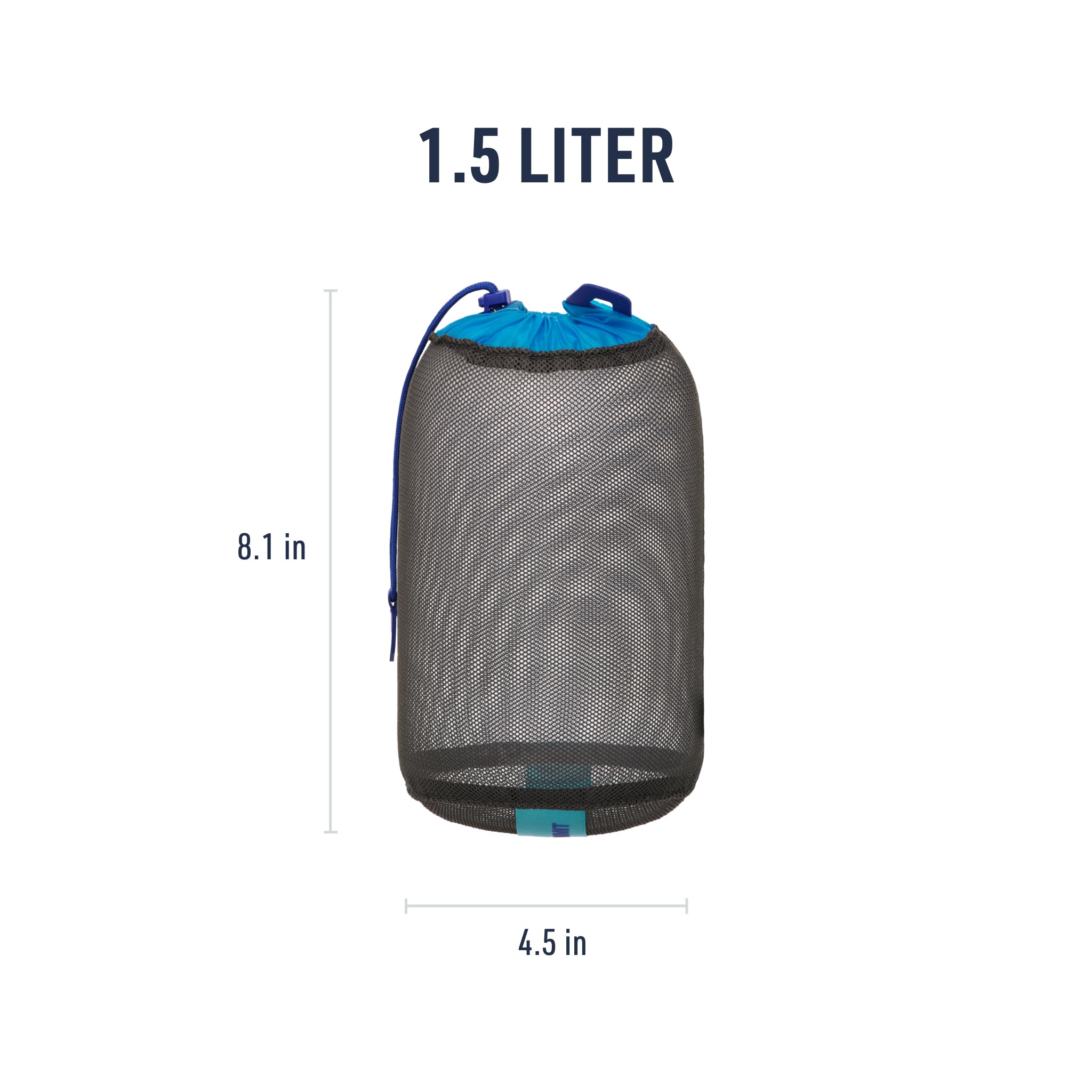 Sea to Summit compact 1.5L size fits in a daypack pocket.