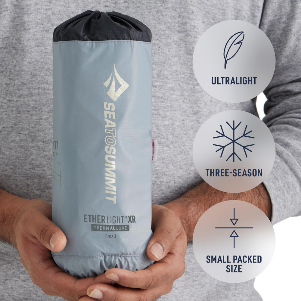 Sea to Summit Ether Light XR Air Sprung Cell structure provides stable comfort in any position.