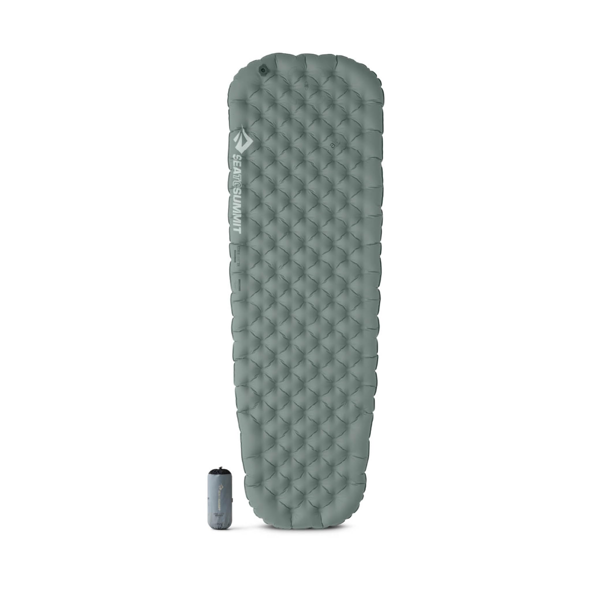 Sea to Summit Ether Light XR sleeping pad top view highlighting plush backcountry comfort.