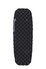 Sea to Summit Ether Light XT sleeping pad shows 4-inch thickness for winter camping comfort.