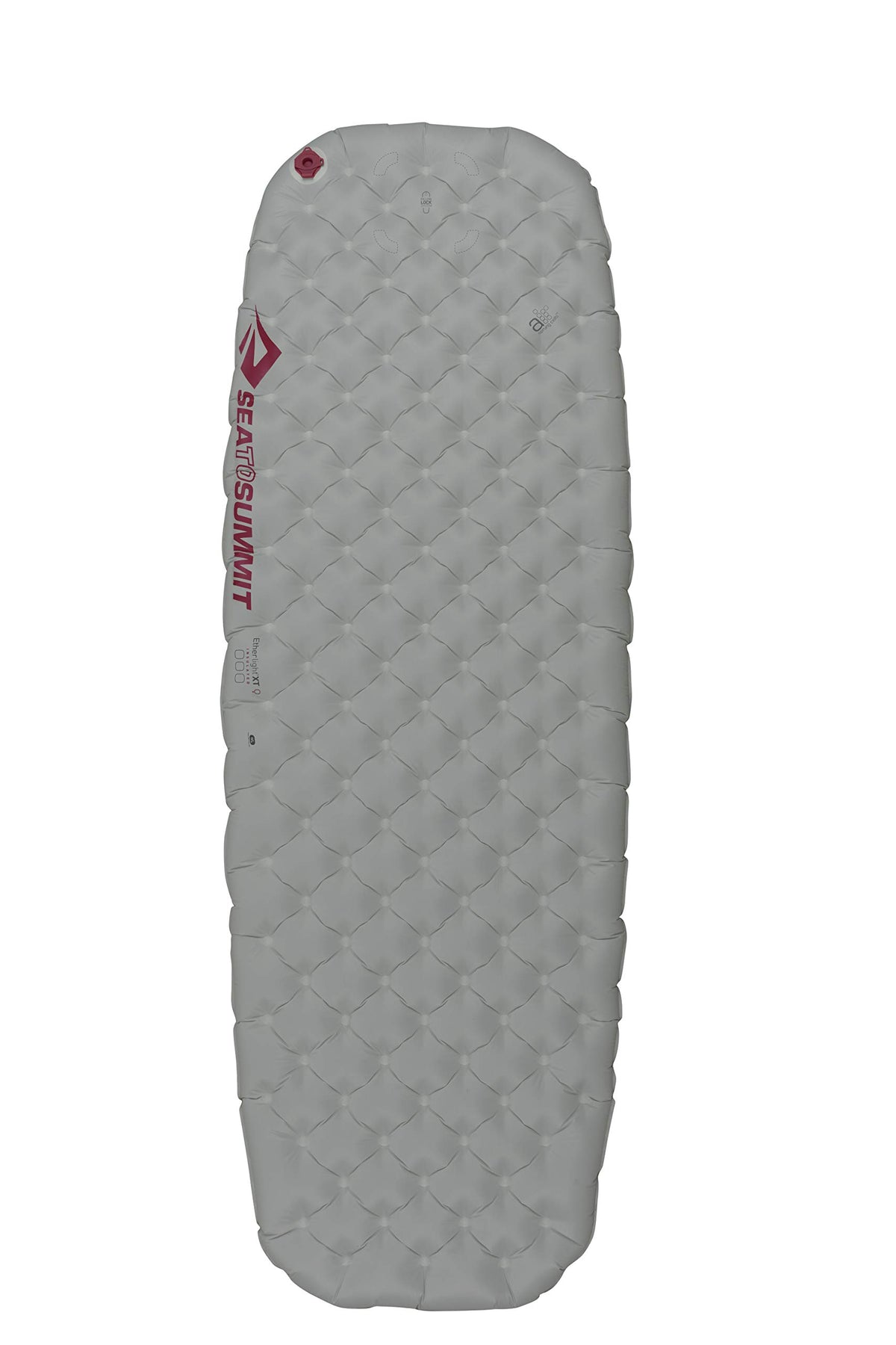 Sea to Summit Ether Light XT sleeping pad inflated for women’s large size with a plush 4-inch cushion