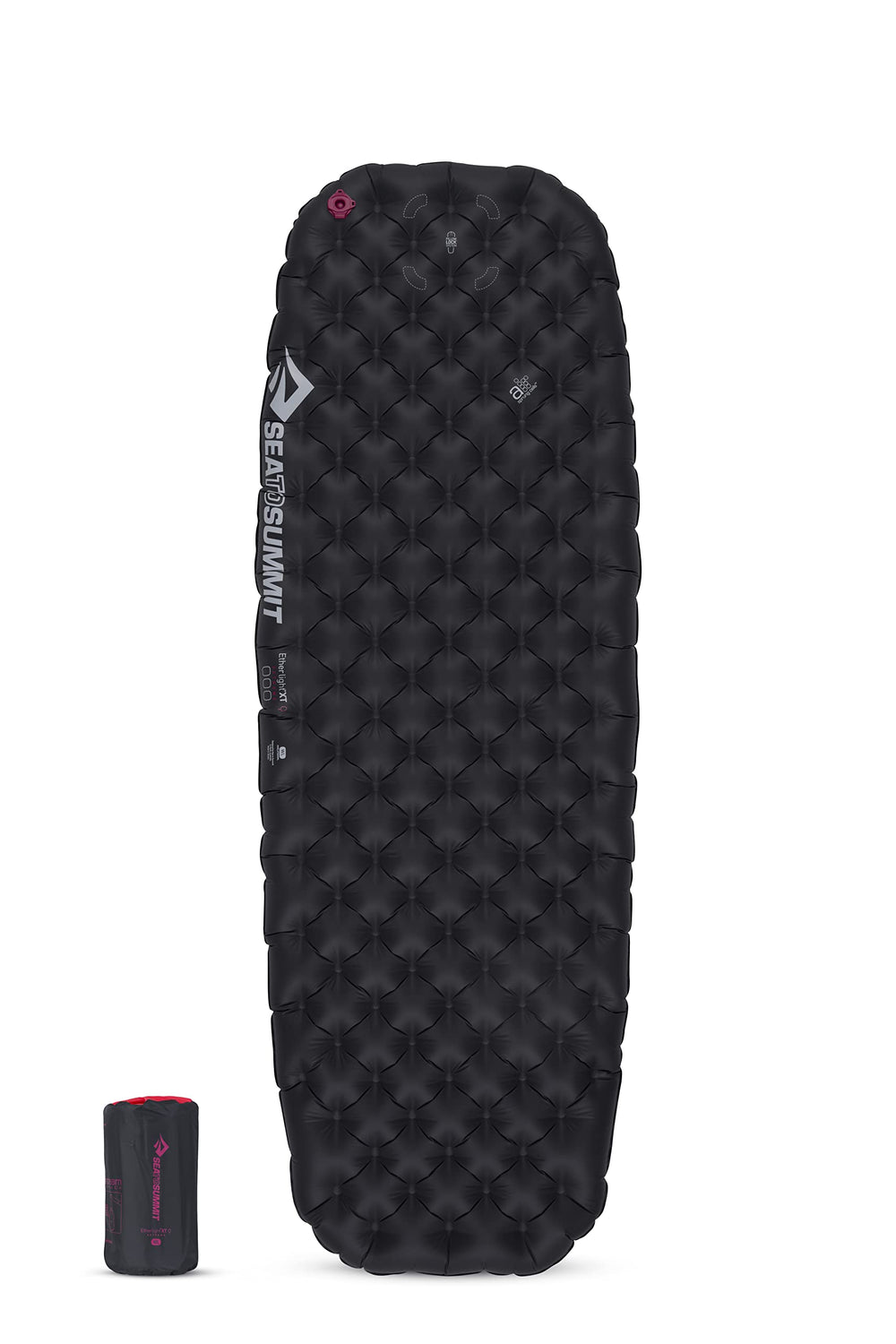 Insulated Ether Light XT with reflective fabric helps minimize heat loss.