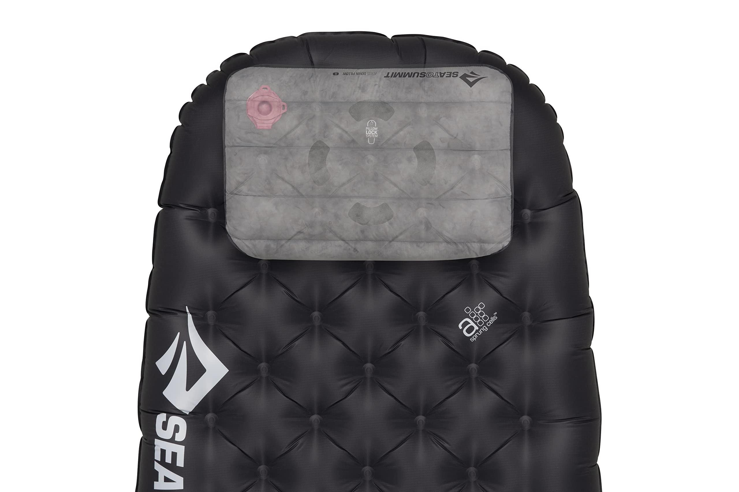 PillowLock patches help secure a Sea to Summit pillow for stability.