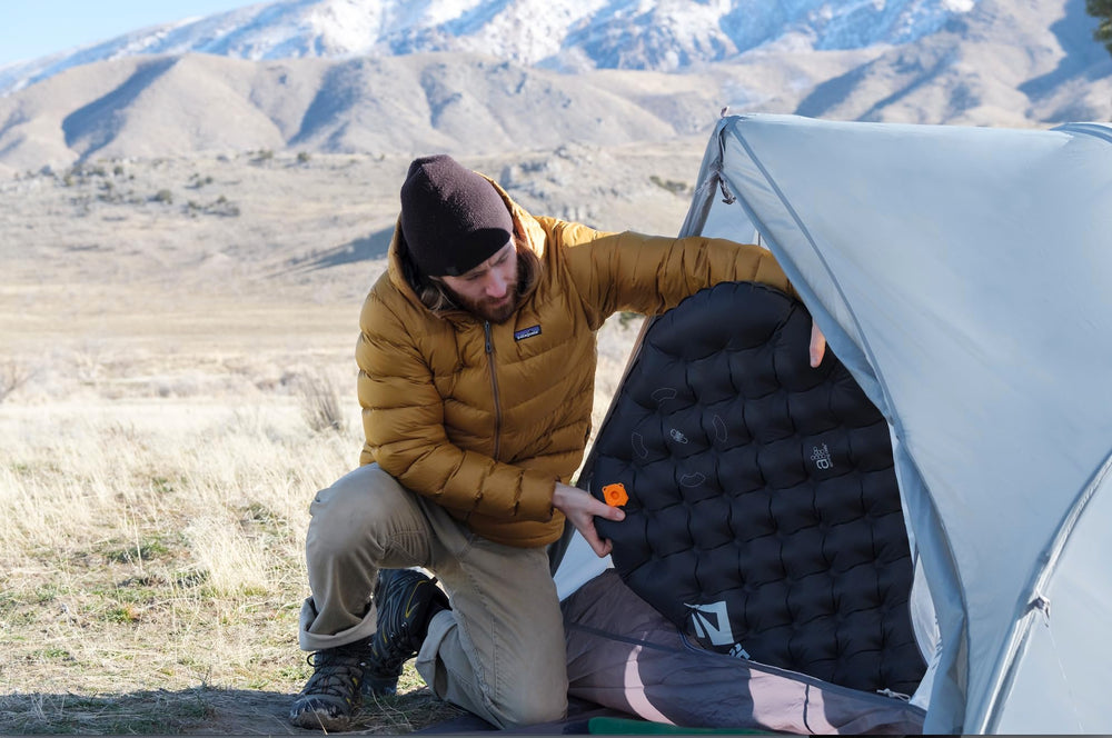Sea to Summit Ether Light XT regular pad packed small for backpacking.