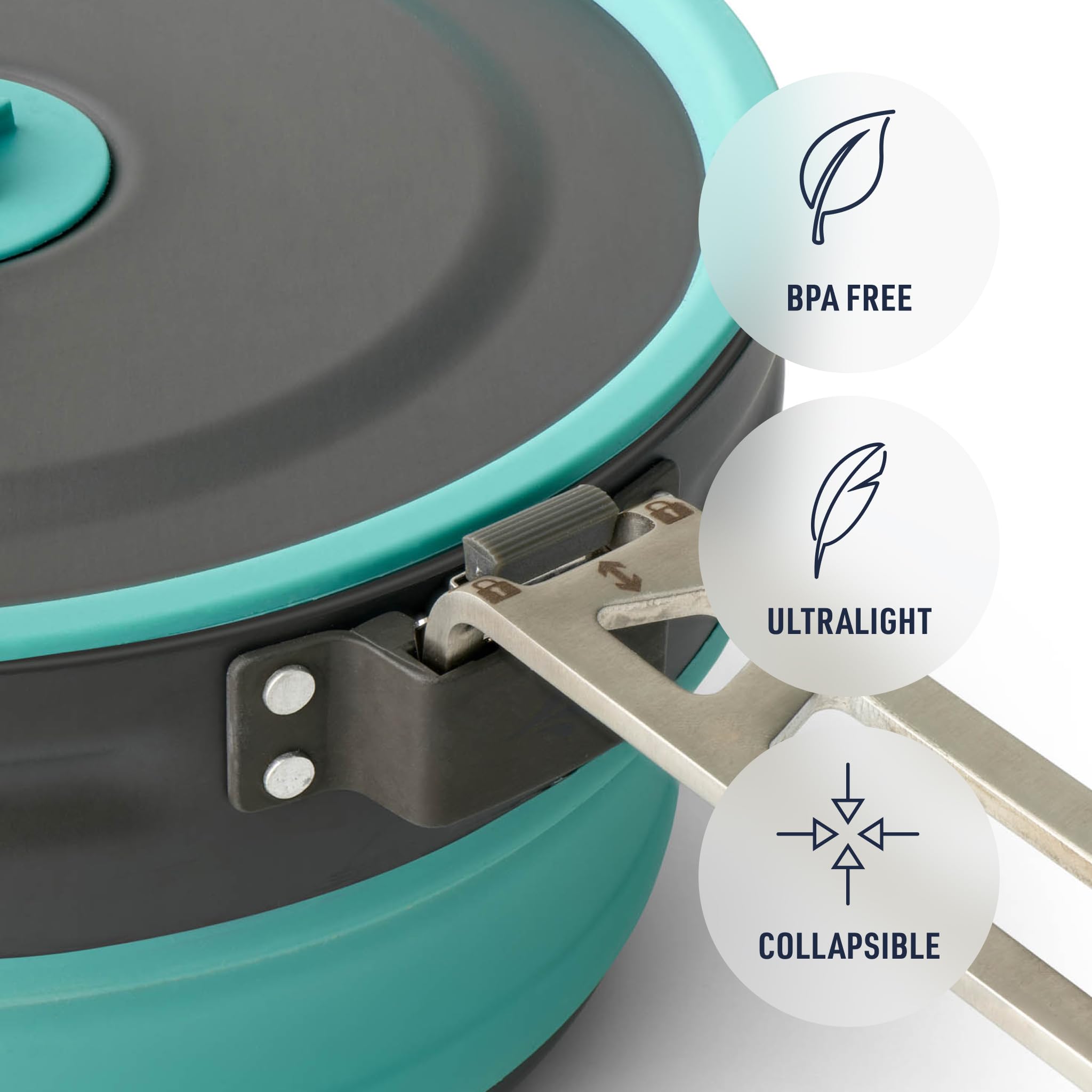 Sea to Summit Frontier hard-anodized aluminium base heats evenly