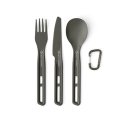 Sea to Summit Frontier cutlery set with knife, fork, and spoon for outdoor meals