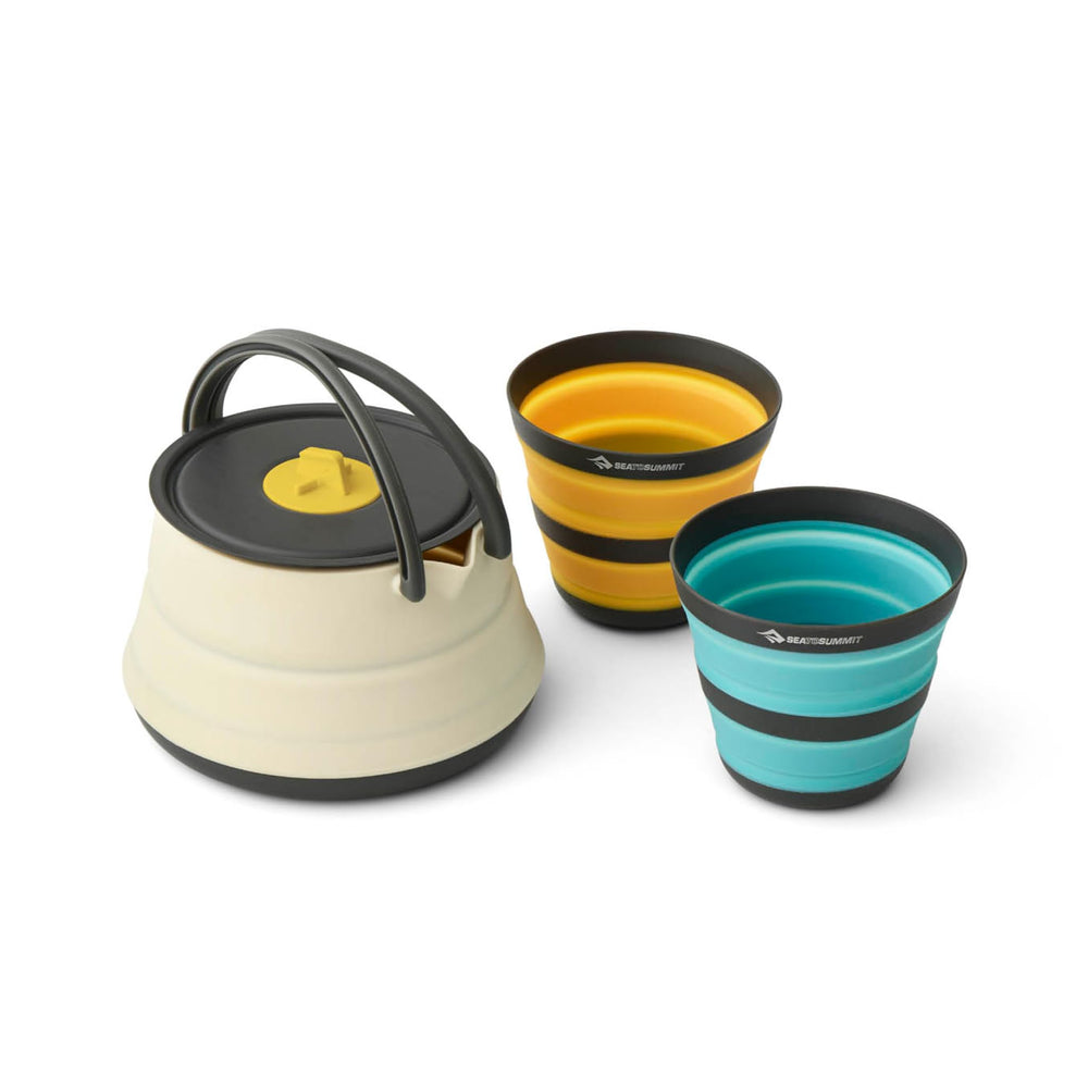 Sea to Summit Frontier kettle collapsed for compact backpacking carry