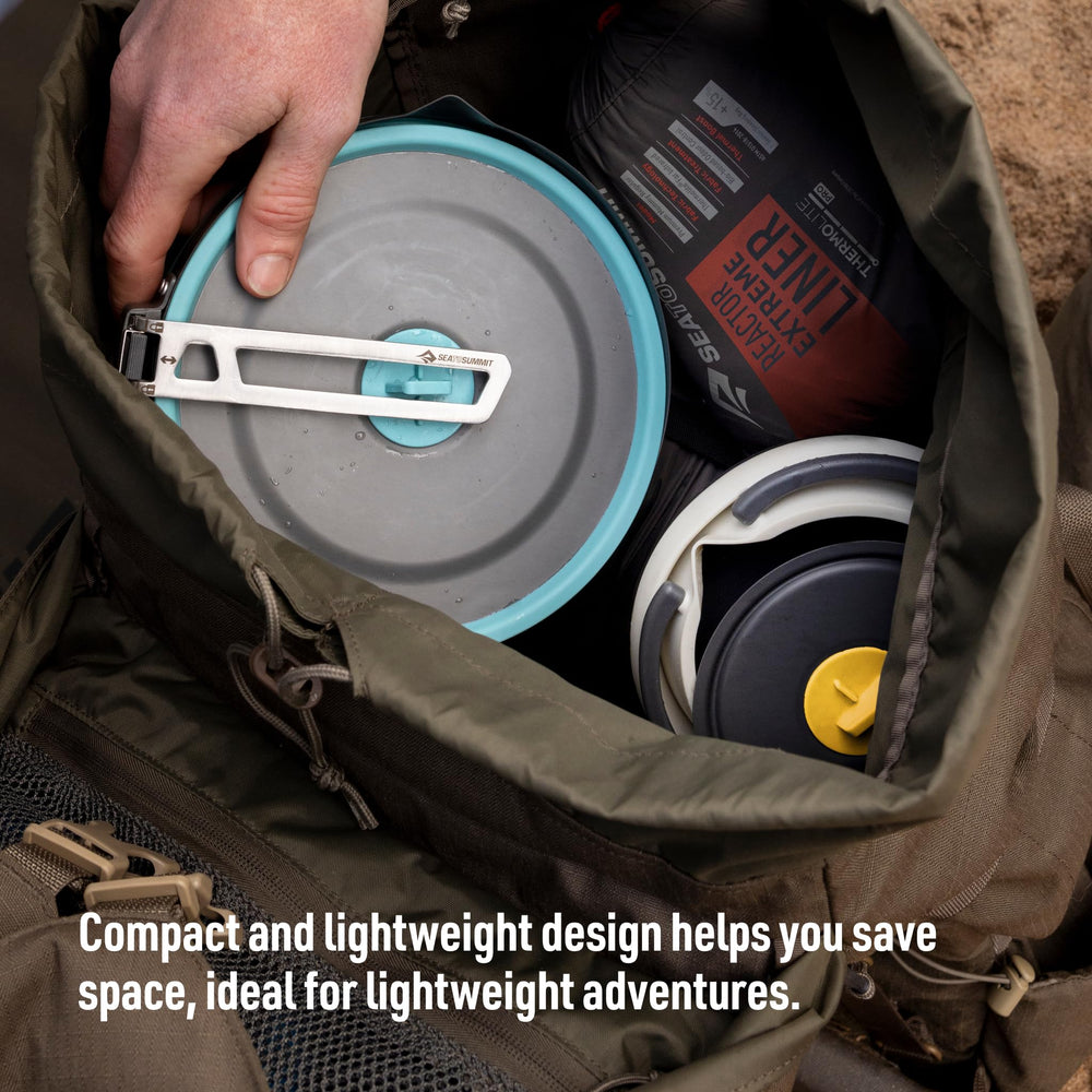 Sea to Summit Frontier lid clip demonstrates convenient lid management