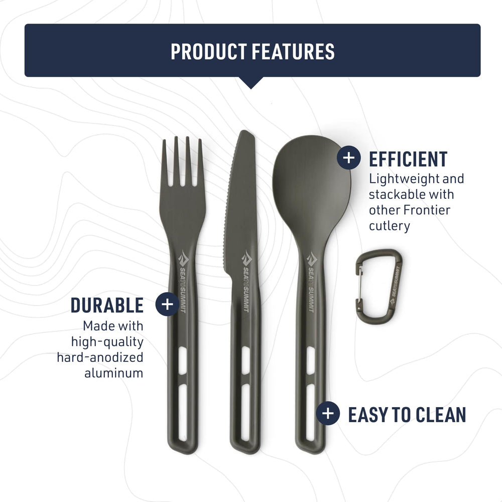 Sea to Summit Frontier spoon with semi-polished surface for comfortable dining