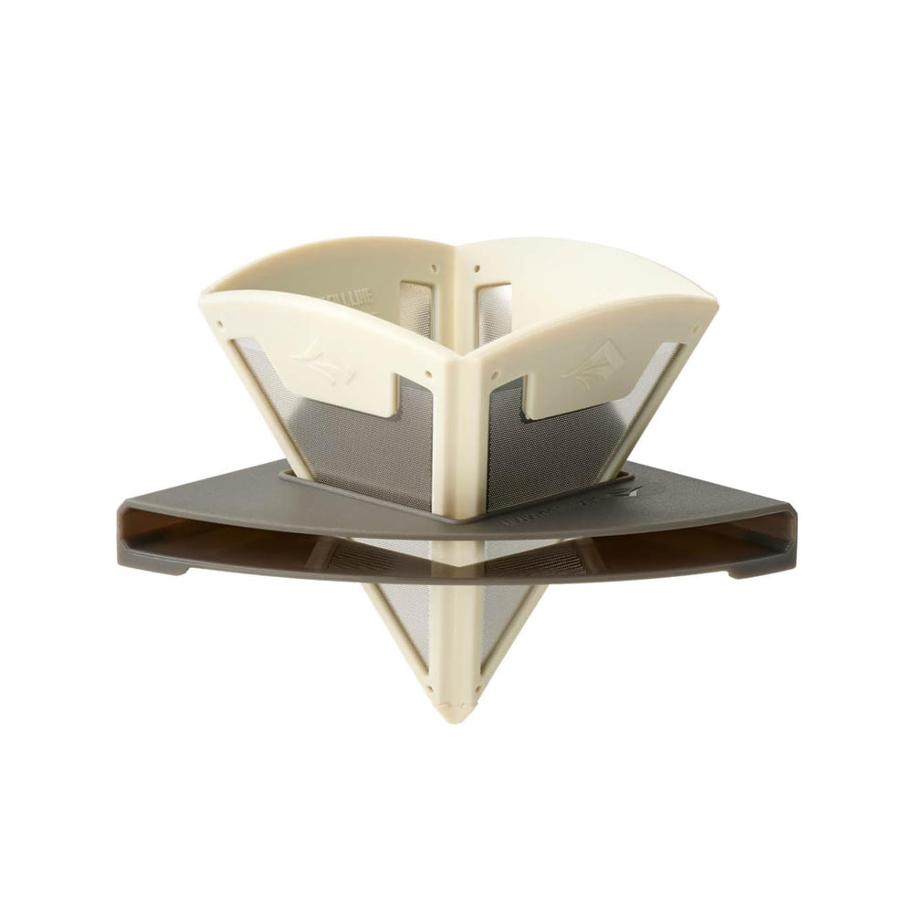 Sea to Summit Frontier UL brewer folded flat for compact backpacking coffee setup
