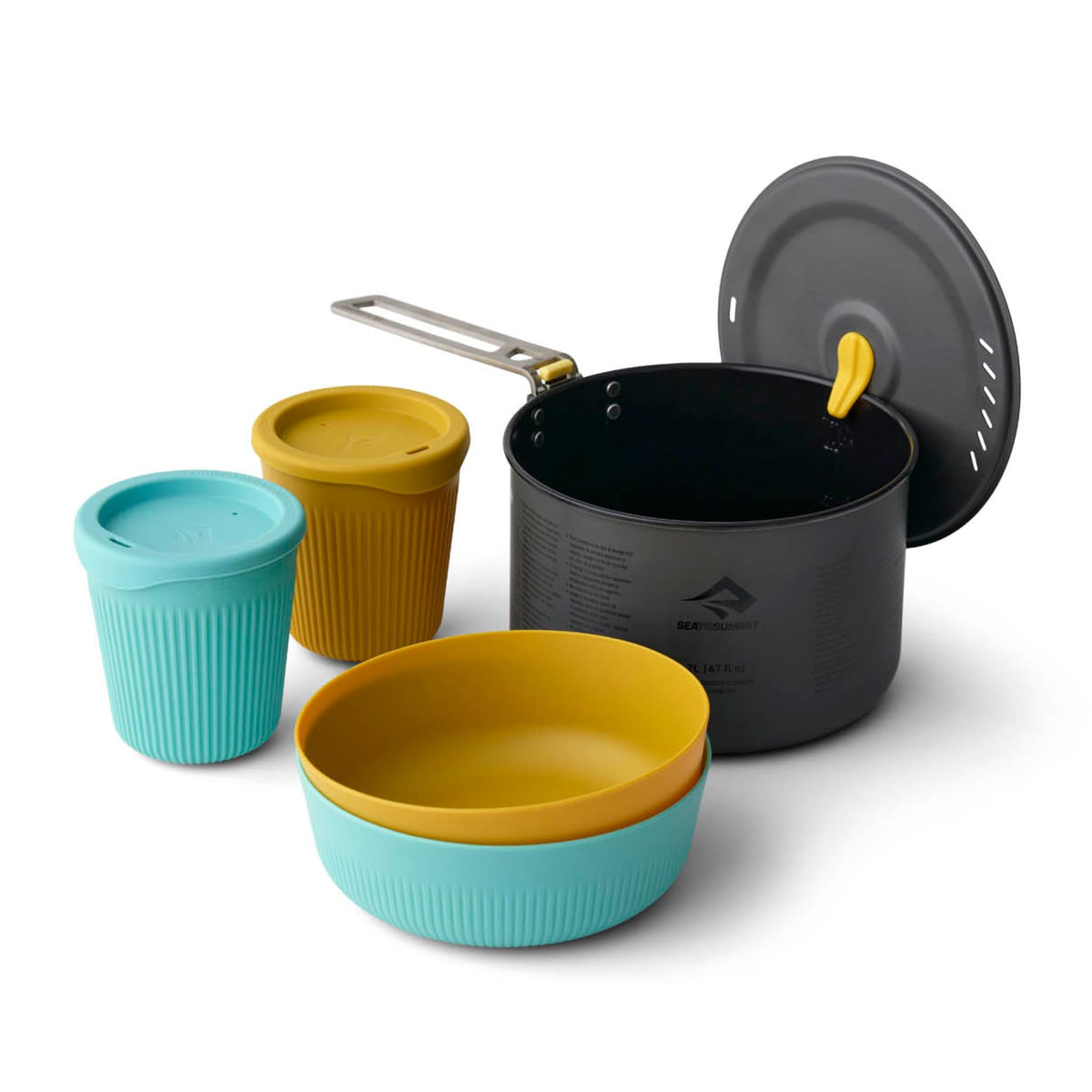 Sea to Summit Frontier Ultralight 2L Pot ready for quick trail cooking