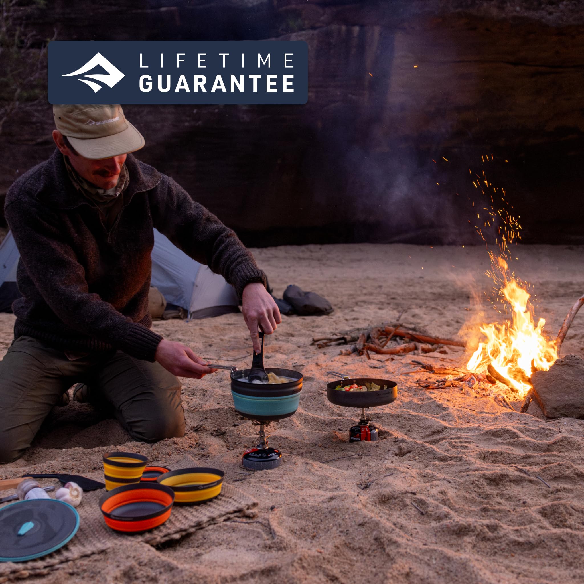 Sea to Summit Frontier 8in pan packable—backpack-friendly outdoor cookware