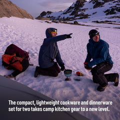 Sea to Summit Frontier Ultralight collapsible bowls nested for light dining.