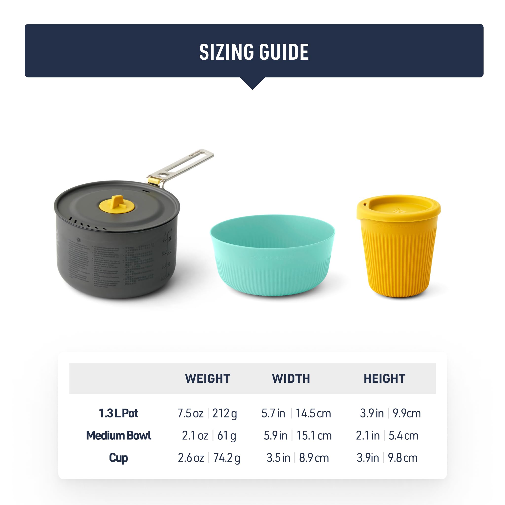 Cool-Grip cup shown for hot or cold contents in the Frontier Ultralight kit
