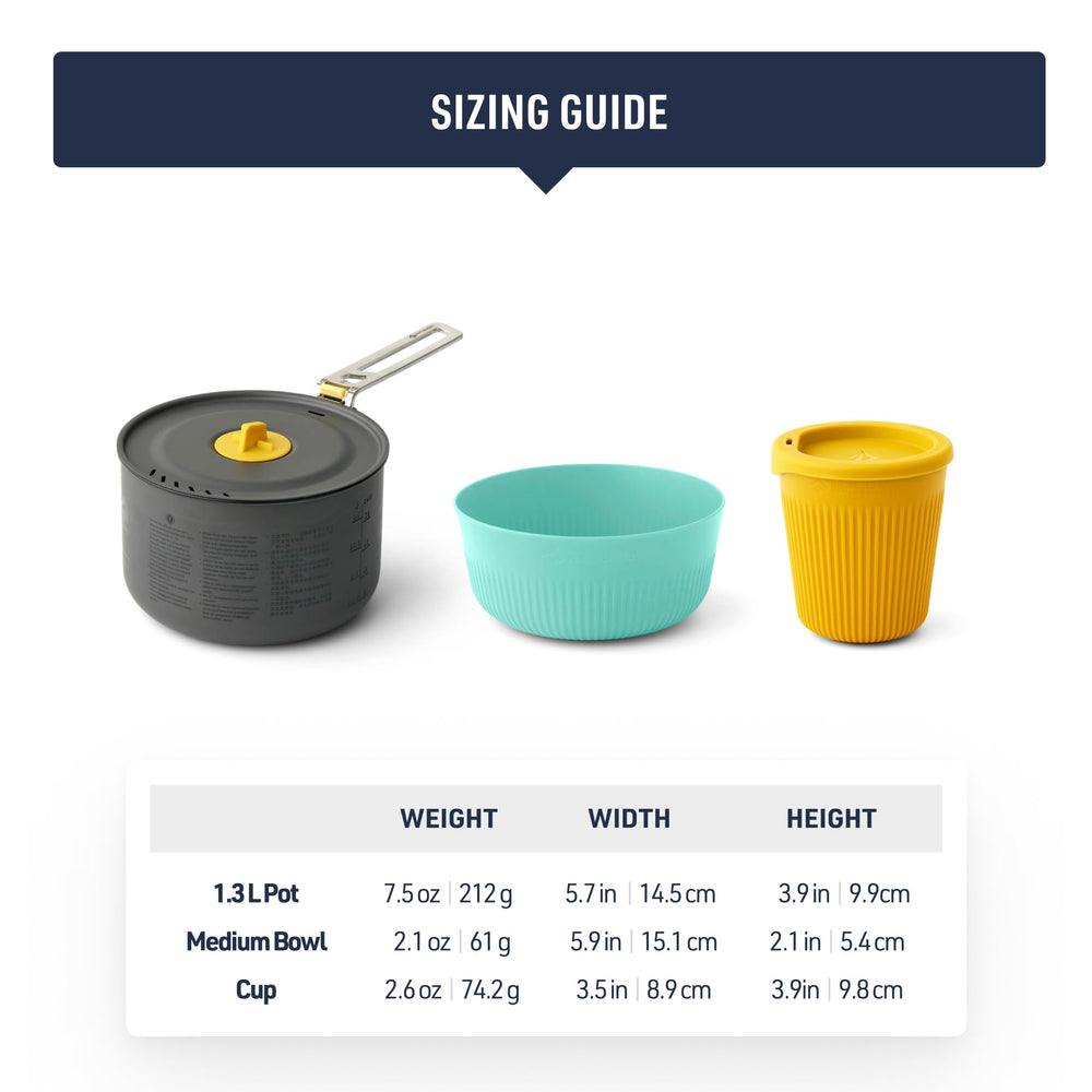 Cool-Grip cup shown for hot or cold contents in the Frontier Ultralight kit