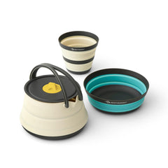 Sea to Summit Frontier ultralight kettle collapsible for backpacking convenience.