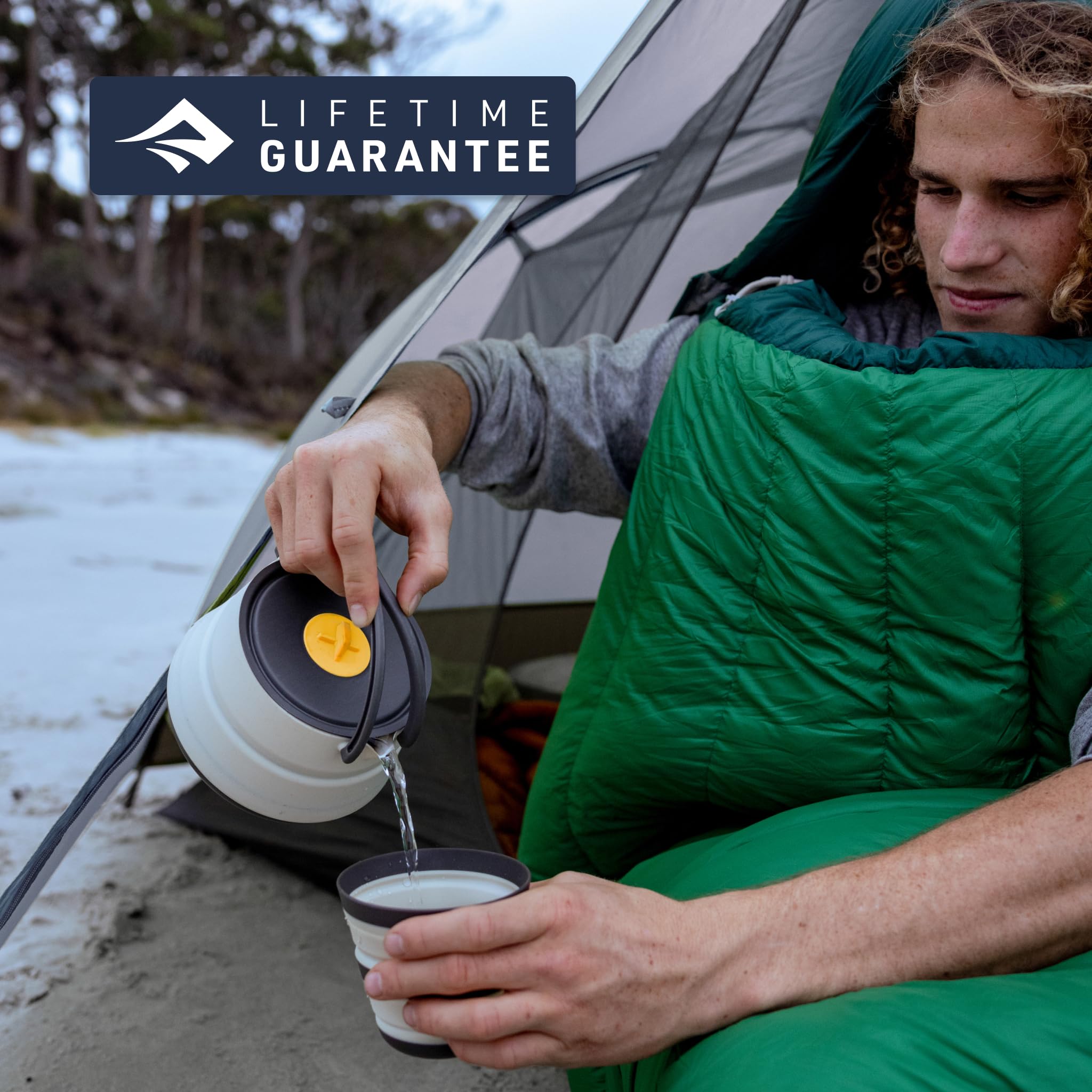 Sea to Summit Frontier kettle with lifetime guarantee for durability.