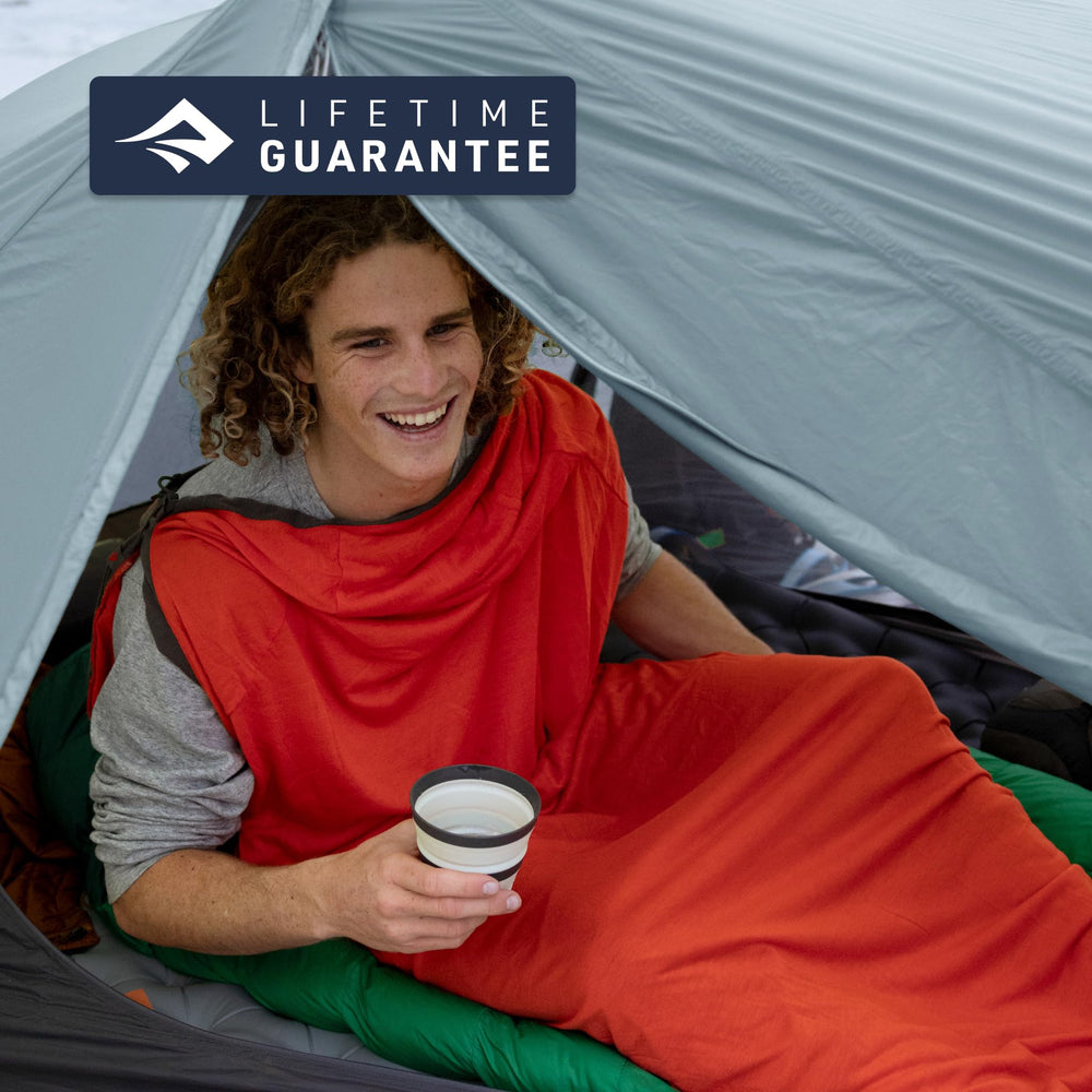 Compact packed Sea to Summit Frontier Ultralight two-person cook set.