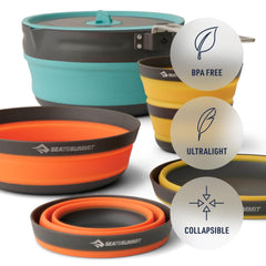 Removable Click-Safe handle on Sea to Summit Frontier Ultralight for safe handling.