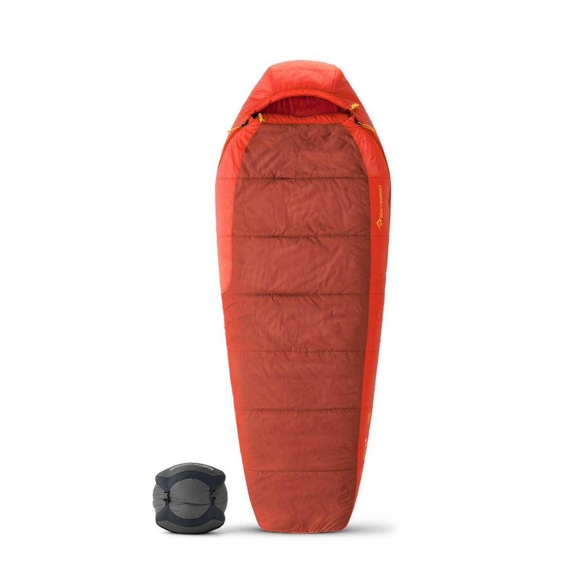Sea to Summit Hamelin sleeping bag front view for backpacking comfort and warmth.