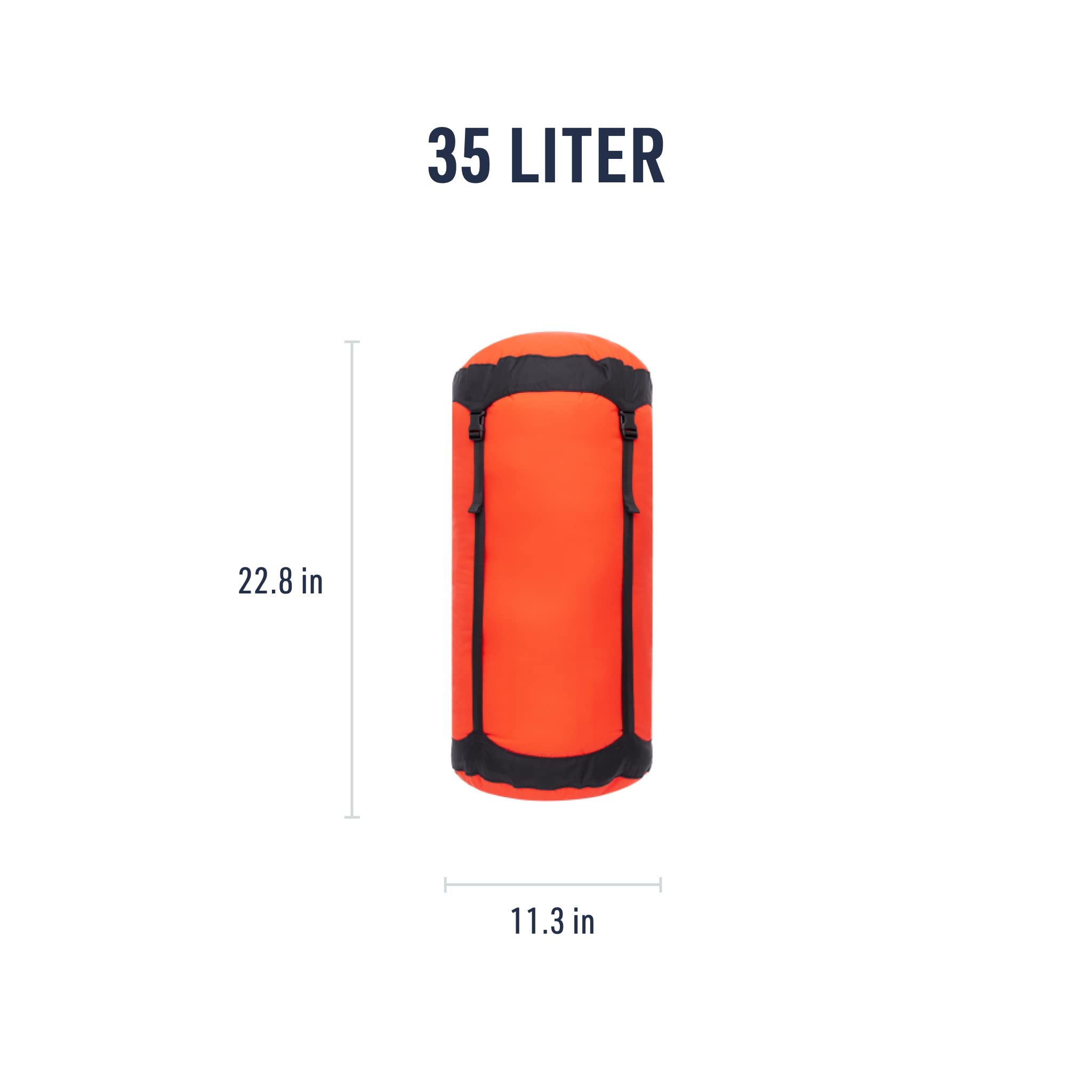 Sea to Summit 35L double-stitched seams reinforce durability and stress points.