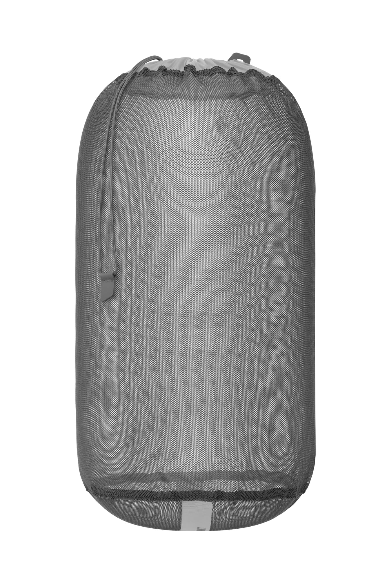 Sea to Summit 20L mesh stuff sack front view shows breathable visibility for organized gear.