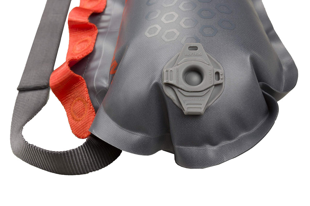 AirStream pump sack inflates quickly and doubles as a caution flag.
