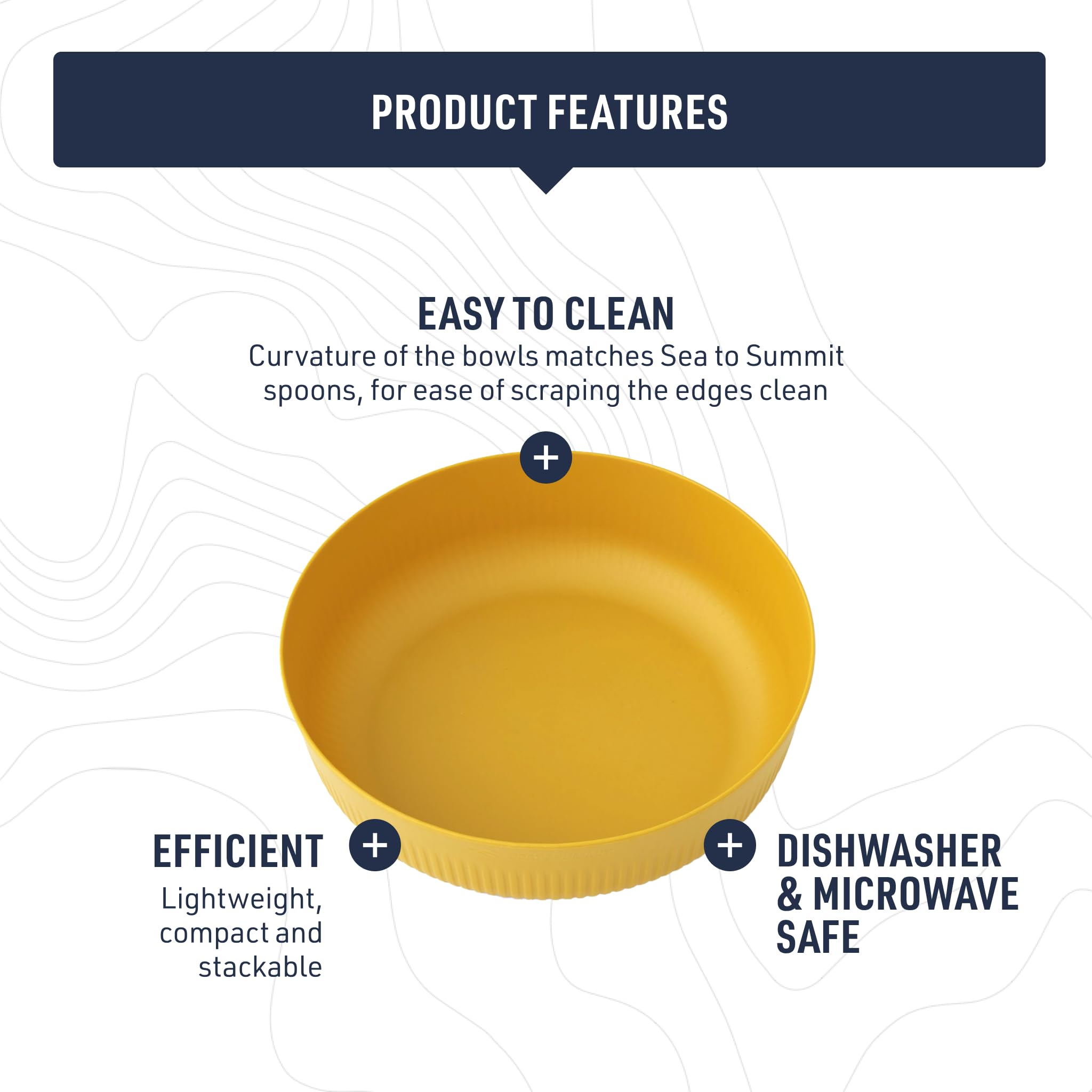Sea to Summit Passage Bowl stacked inside Frontier Pots saves space during camping trips
