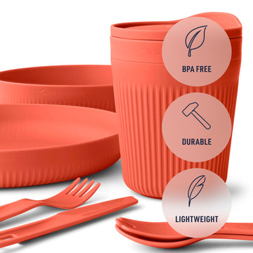 Sea to Summit Passage knife in spicy orange for reliable camp meal prep.