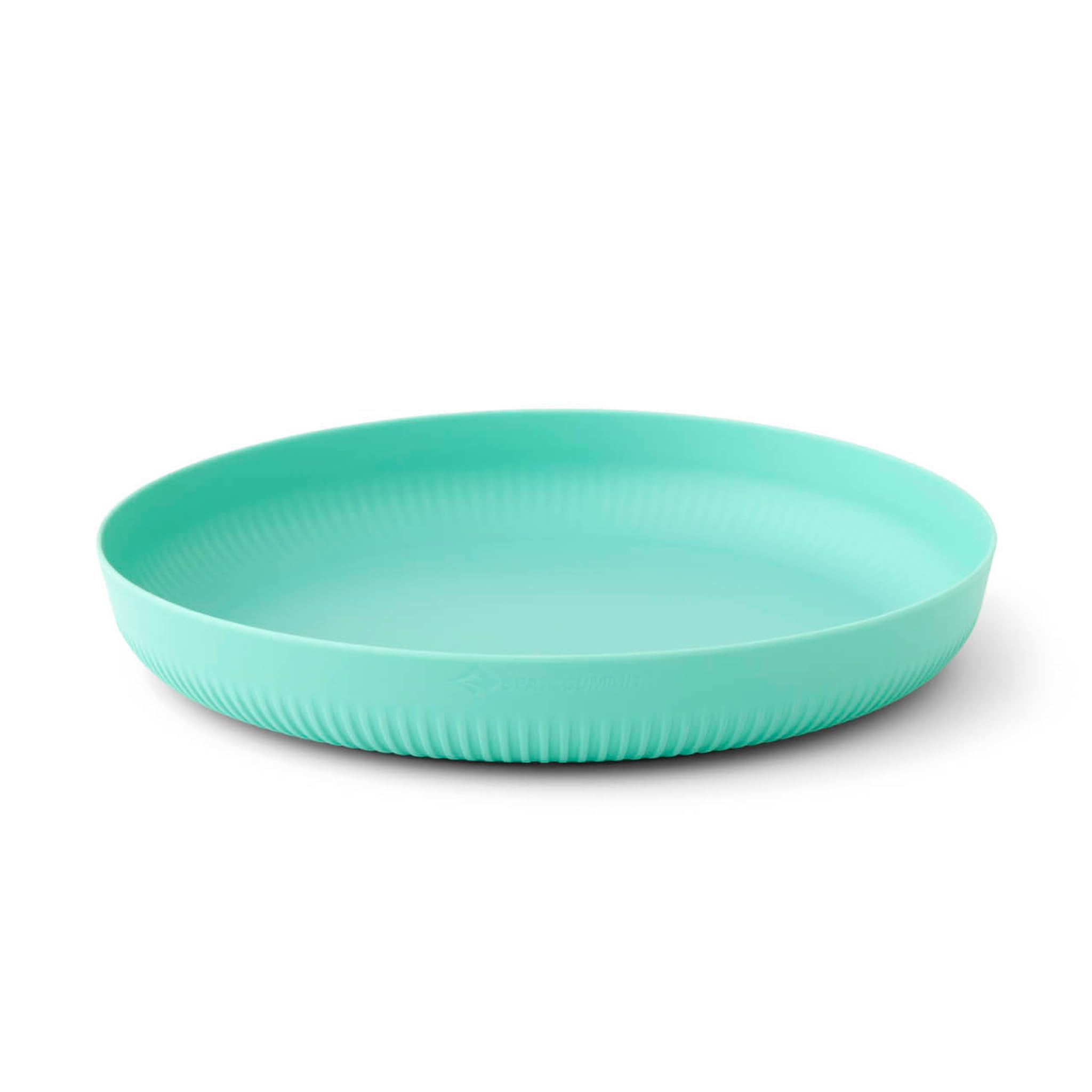Sea to Summit Passage Camping Plate top view in Aqua Sea Blue for trail meals.