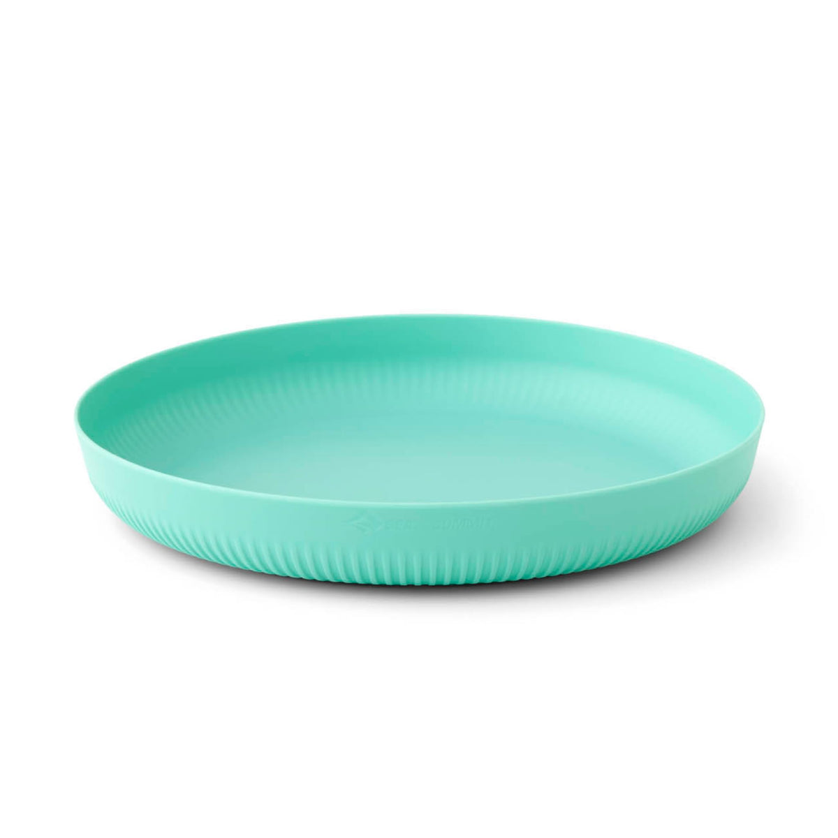 Sea to Summit Passage Camping Plate top view in Aqua Sea Blue for trail meals.
