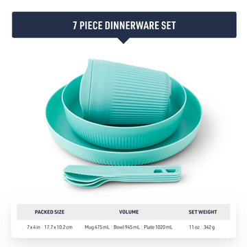 Sea to Summit Passage spork in spicy orange, versatile utensil for quick dining.