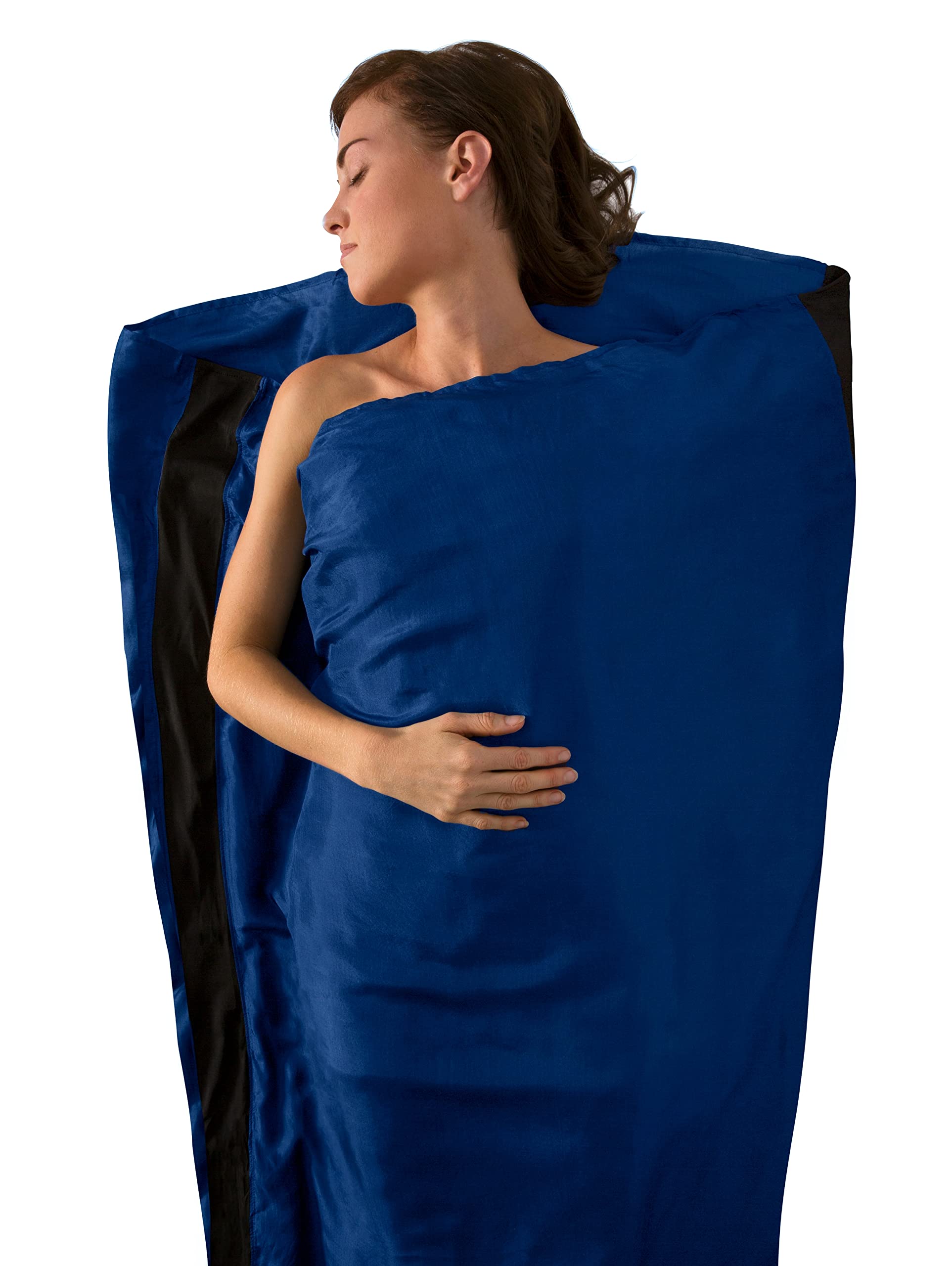 Sea to Summit Premium Silk liner with mummy hood for lightweight warmth on trail