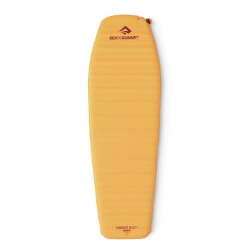 Sea to Summit Pursuit Plus mat with valve for quick inflation and cozy camp nights.