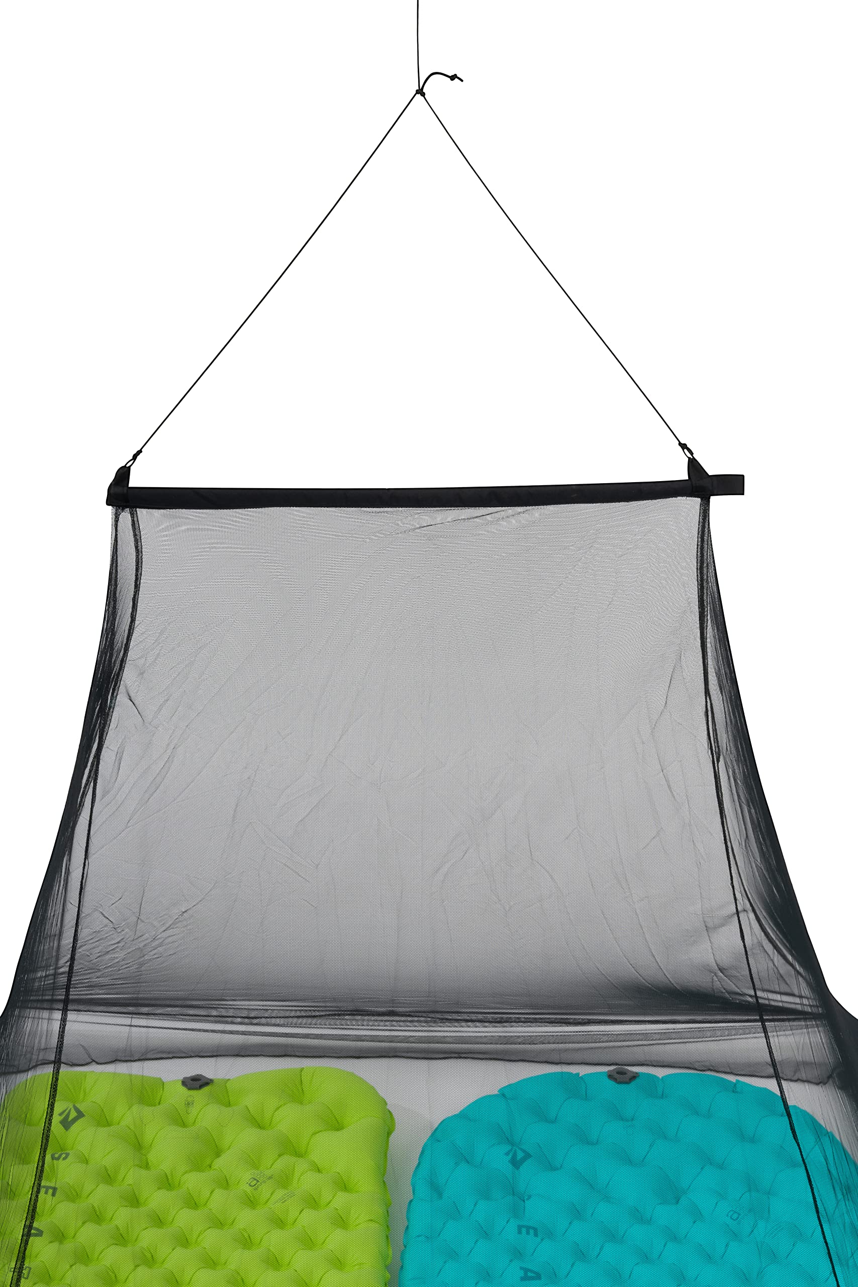Sea to Summit Pyramid Net Shelter Double color-coded corners aid setup.