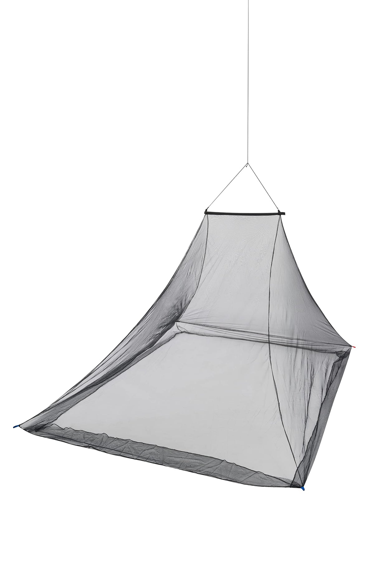 Sea to Summit Pyramid Net Shelter Double overhead apex view with breathable hex mesh.