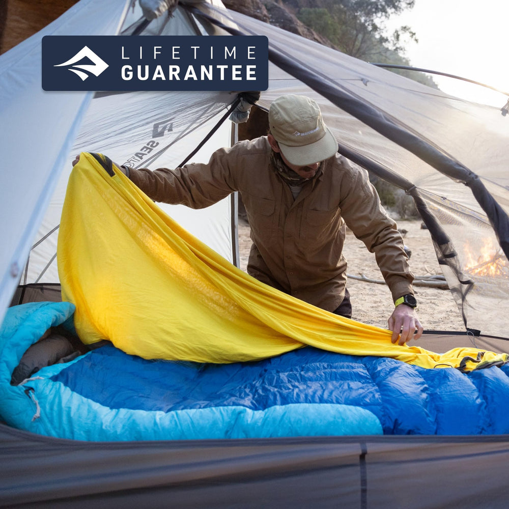 Sea to Summit Reactor liner regular size 85x31-5 fits standard sleeping bags.