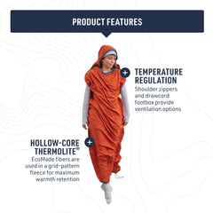 Sea to Summit Reactor liner footbox drawcord highlights customizable warmth.