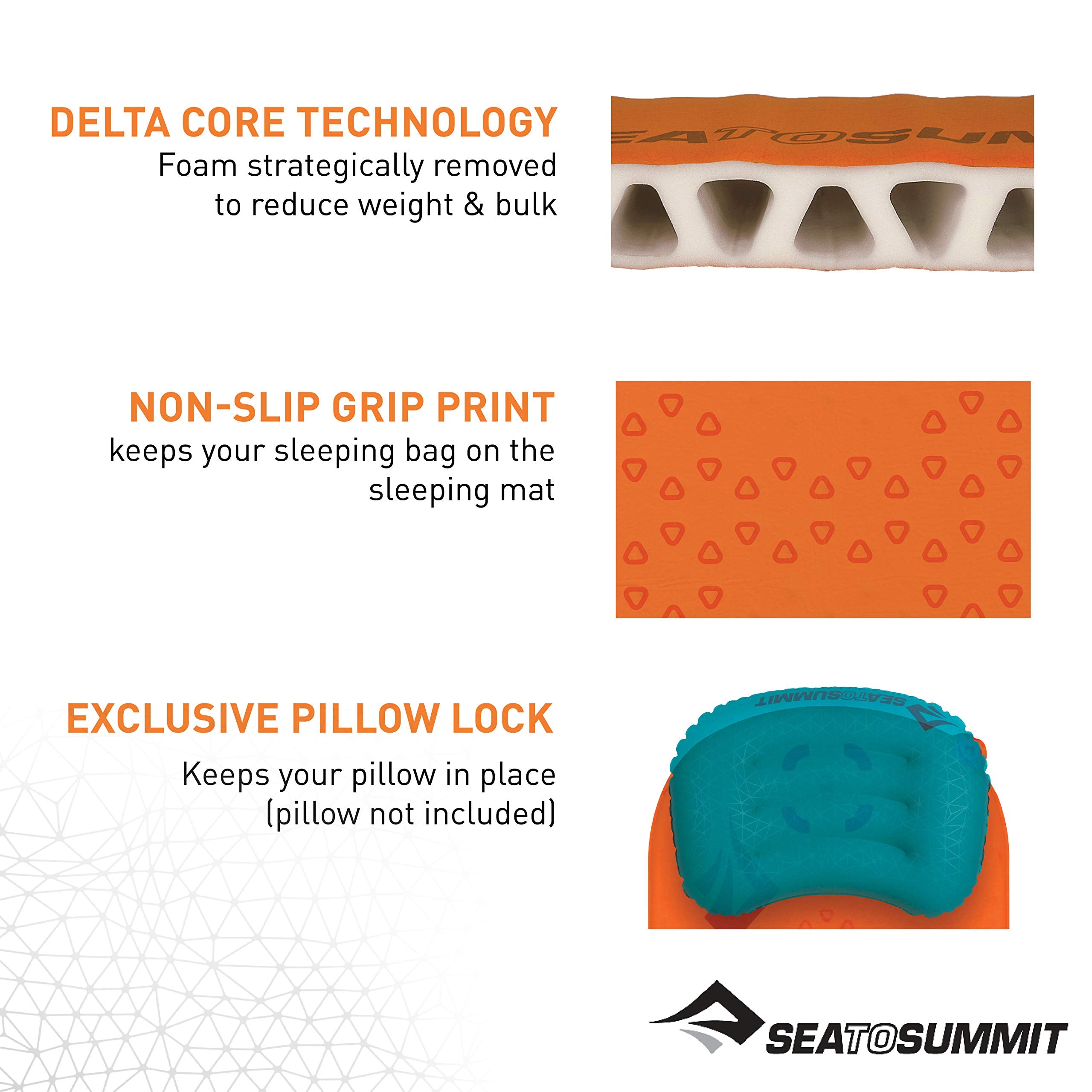 Sea to Summit 30D knit fabric with grip prevents slipping