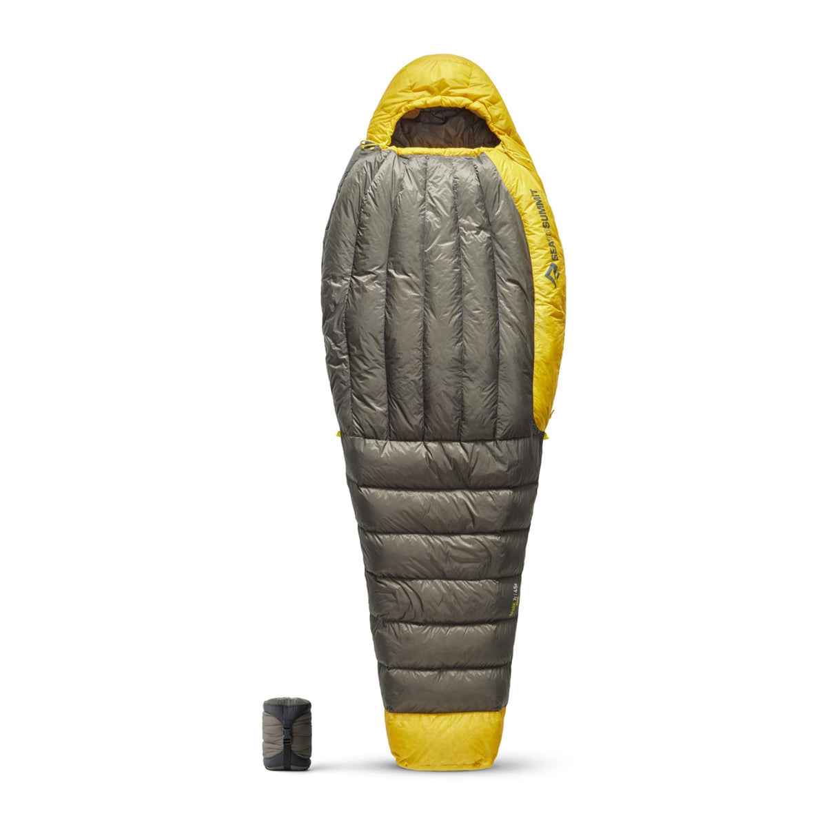 Sea to Summit Spark 45-Degree Down Bag setup showing compact warmth for backpacking