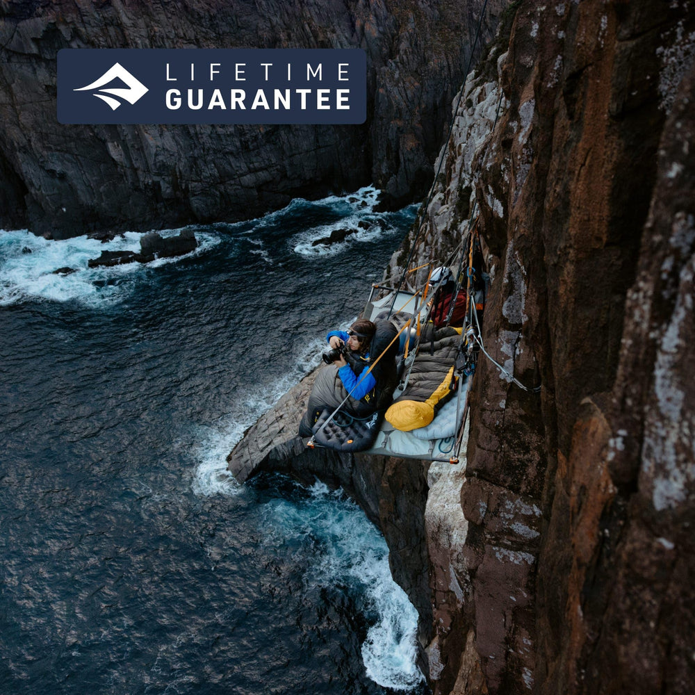 Sea to Summit Spark lifetime guarantee underscores durability and long-term use.